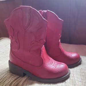 Red cowboy boots little kids size 6